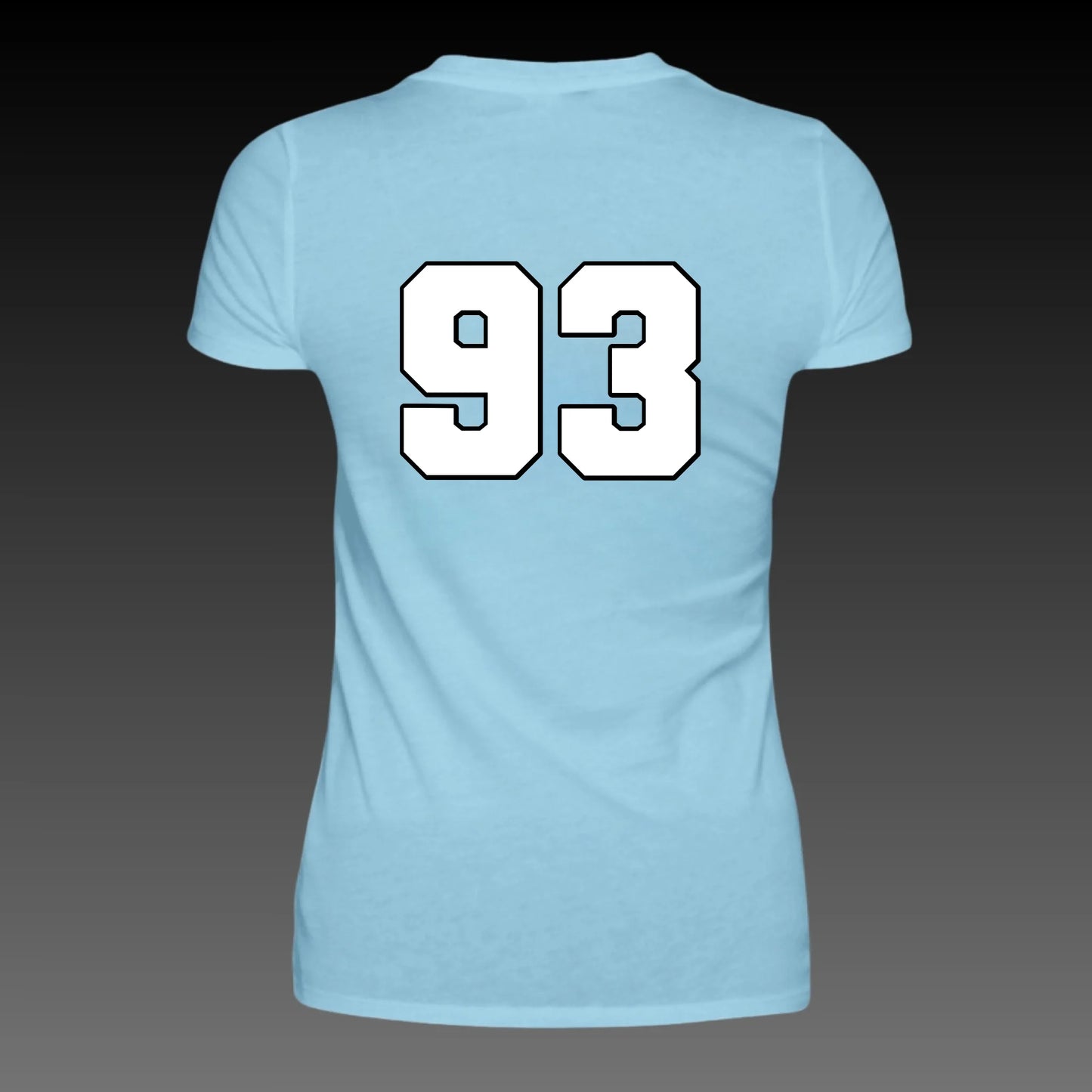 sky blue back