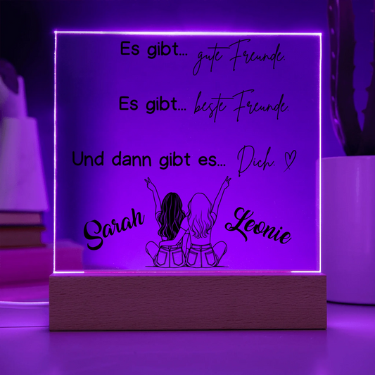 Acrylic Square with LED Base 8