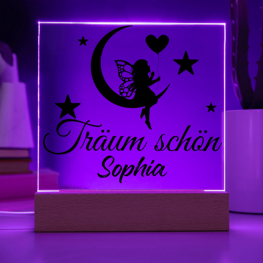 Acrylic Square with LED Base 8