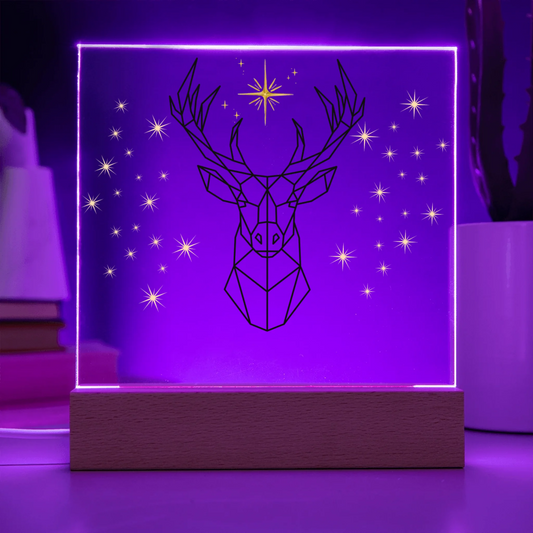 Acrylic Square with LED Base 8