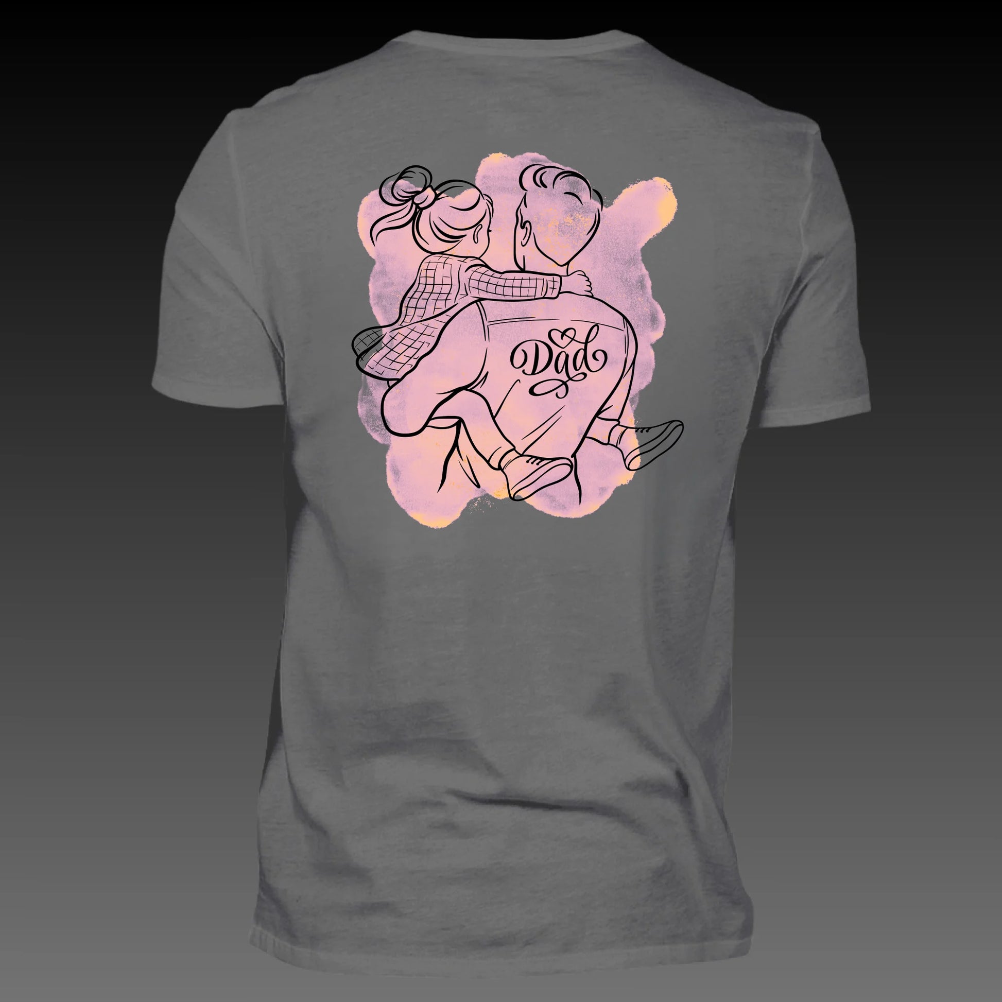 dark grey solid back