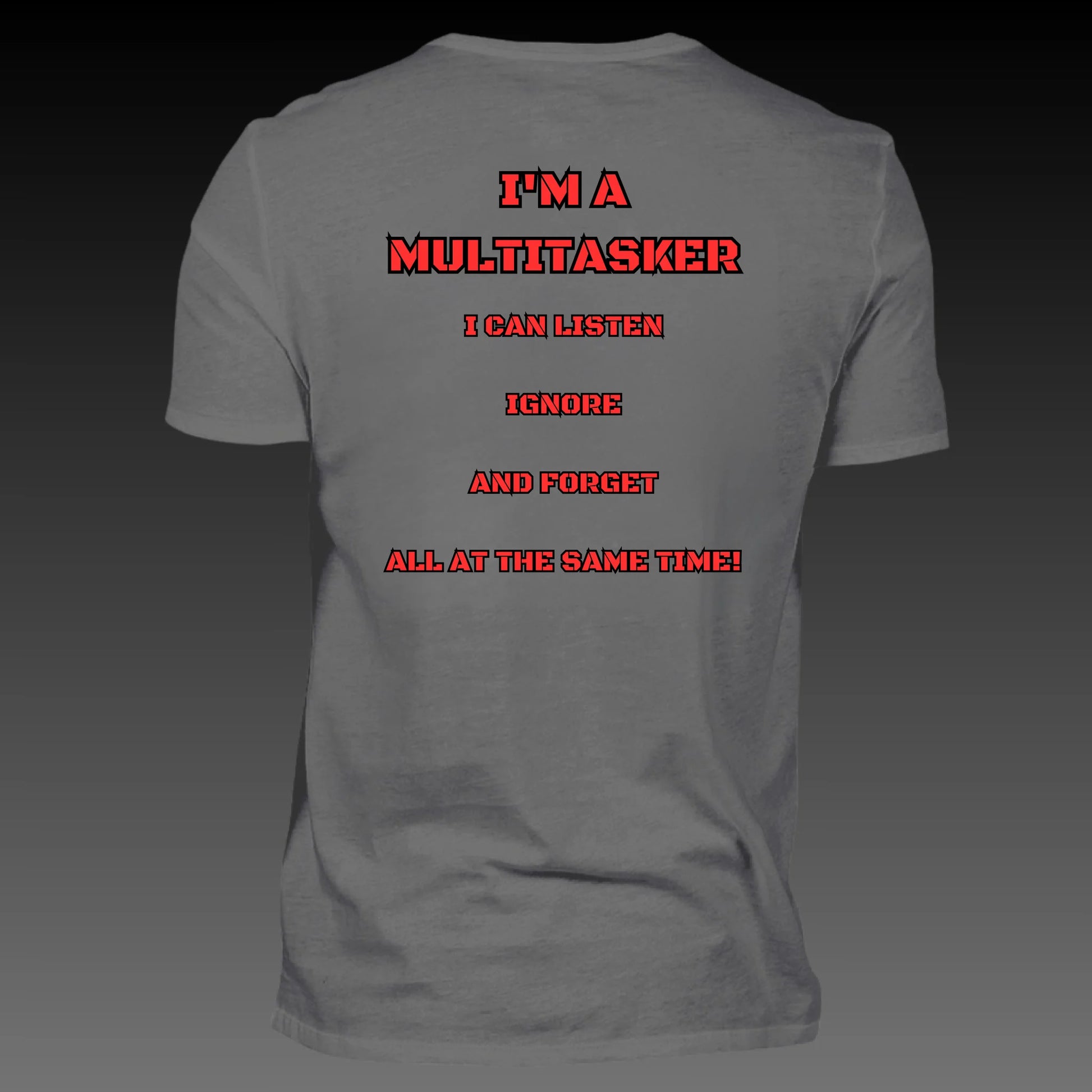 dark grey solid back