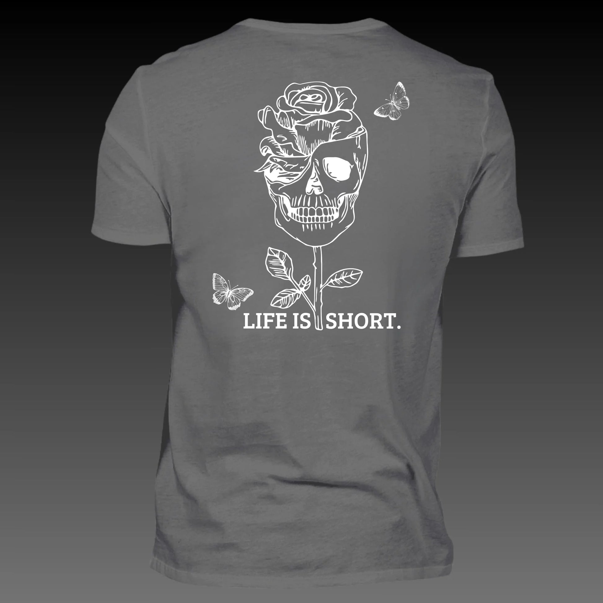 dark grey solid back