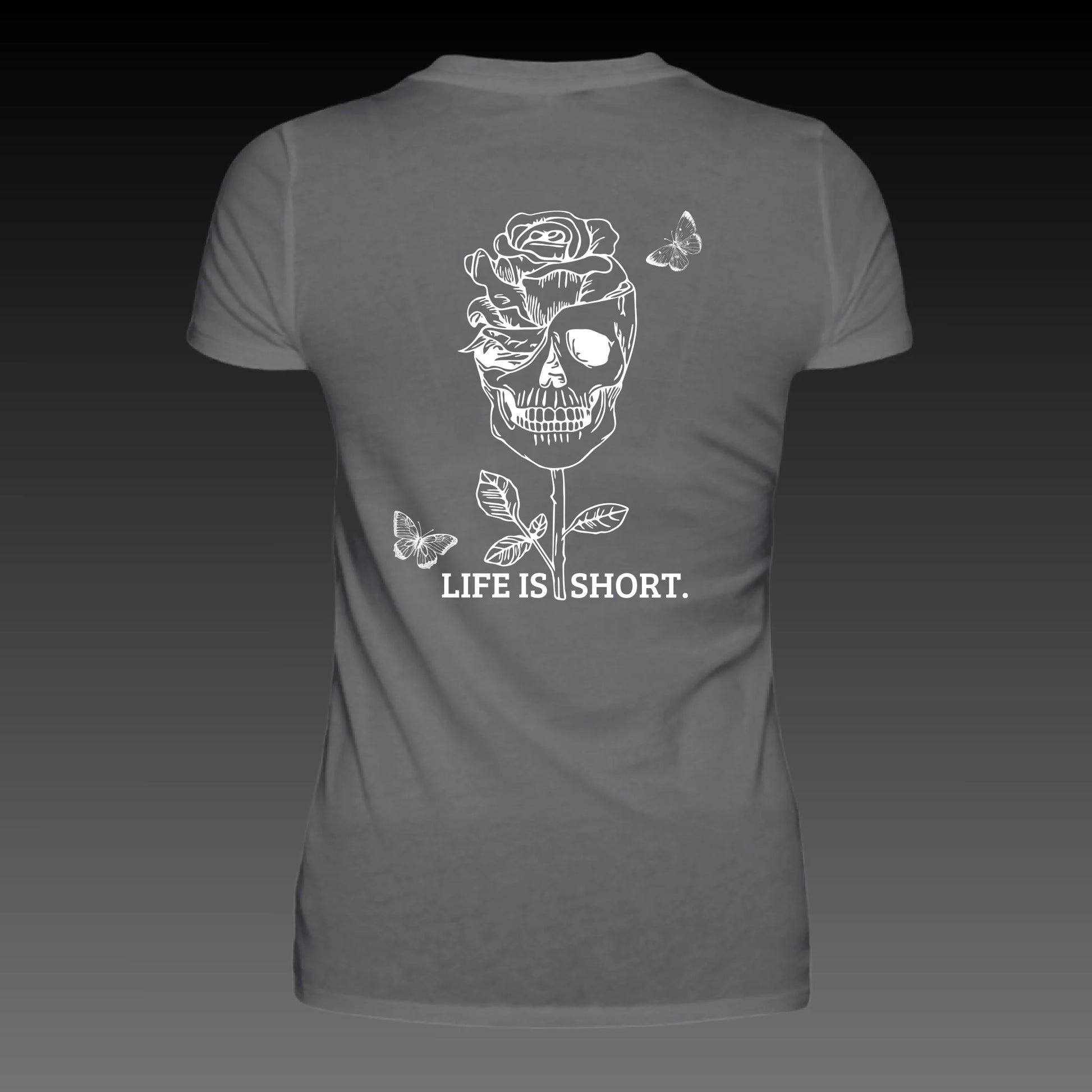 dark grey solid back