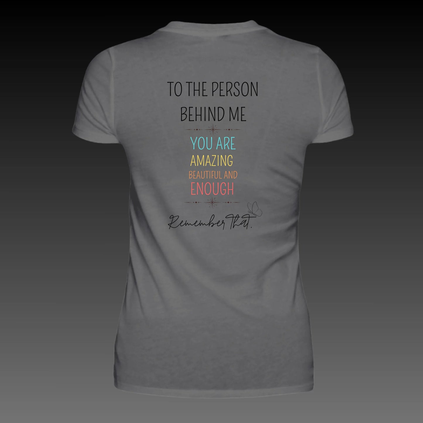 dark grey solid back