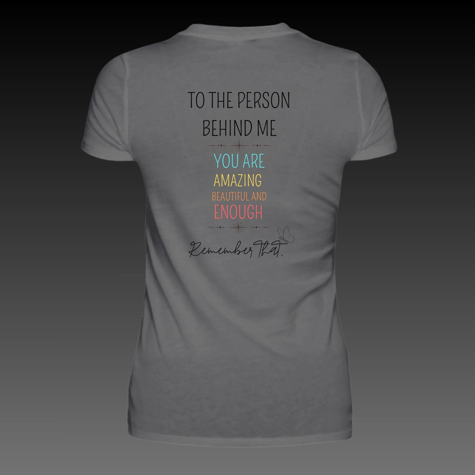 dark grey solid back