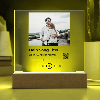 Acrylic Square with LED Base 13