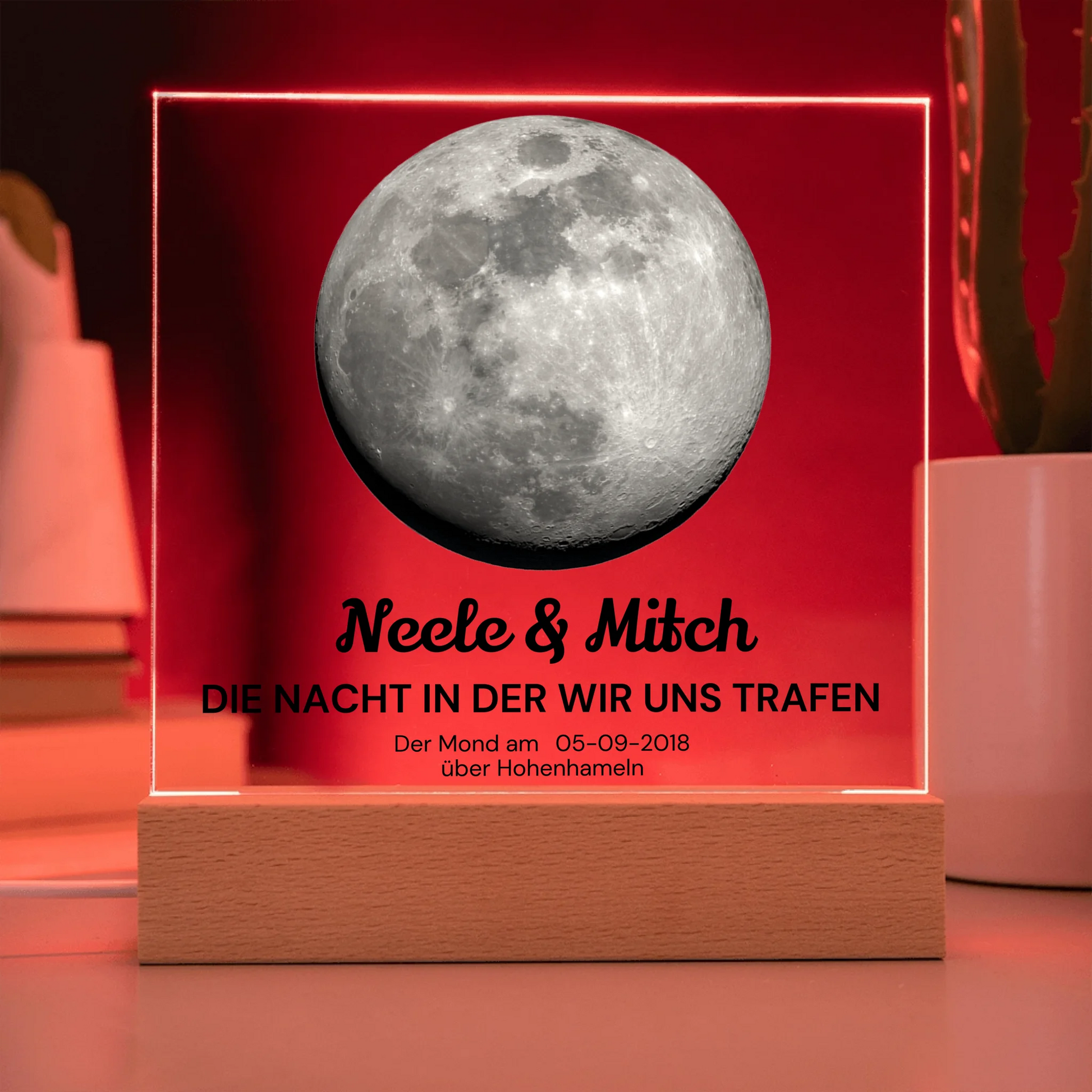 Acrylic Square with LED Base 9