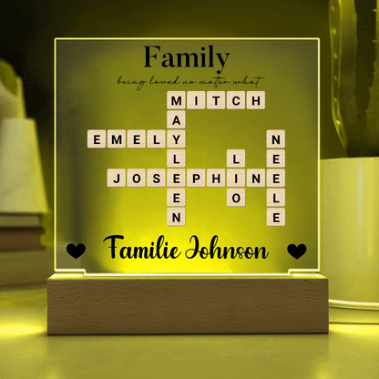 Acrylic Square with LED Base 13