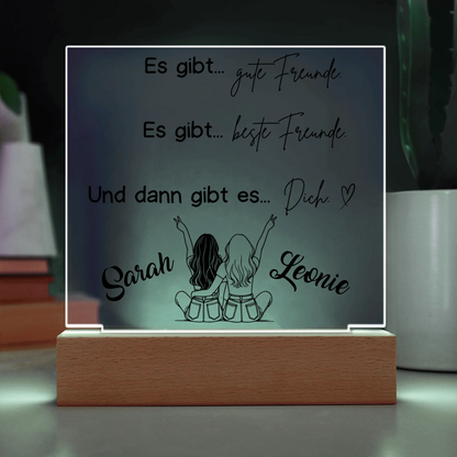 Acrylic Square with LED Base 9