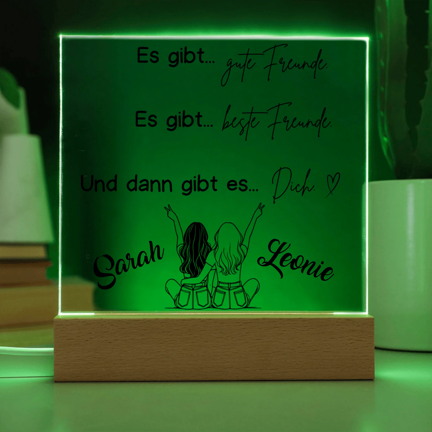 Acrylic Square with LED Base 7