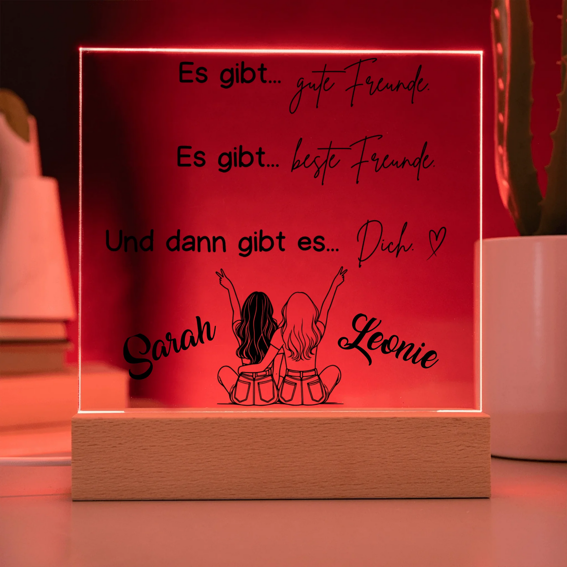 Acrylic Square with LED Base 9