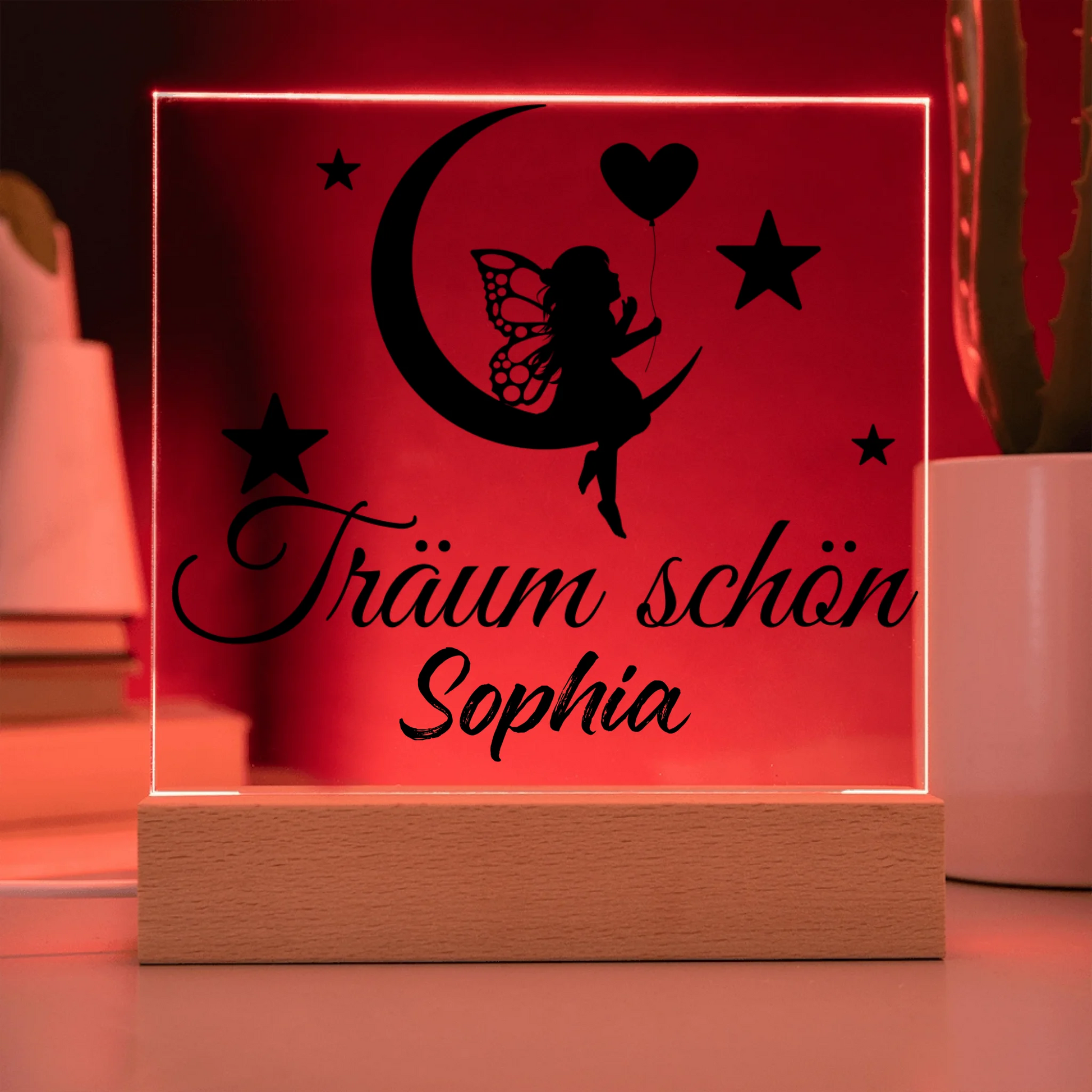 Acrylic Square with LED Base 9