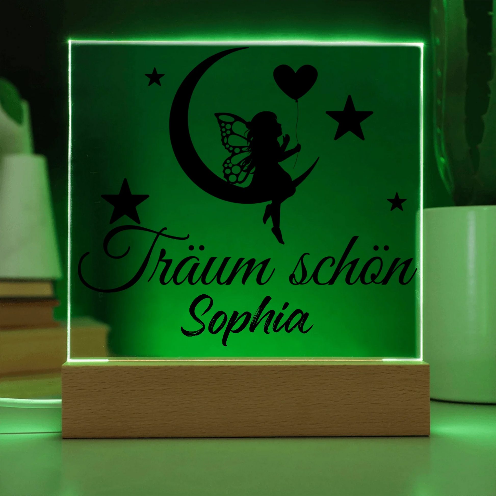 Acrylic Square with LED Base 7