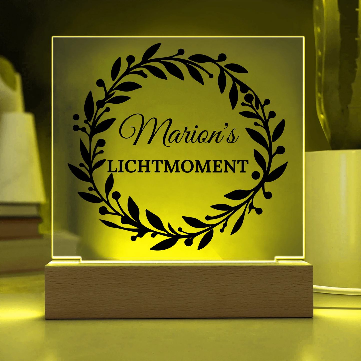 Acrylic Square with LED Base 13