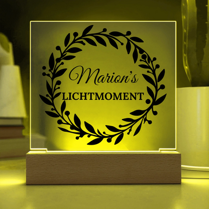 Acrylic Square with LED Base 13