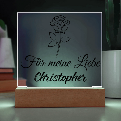 Acrylic Square with LED Base 9