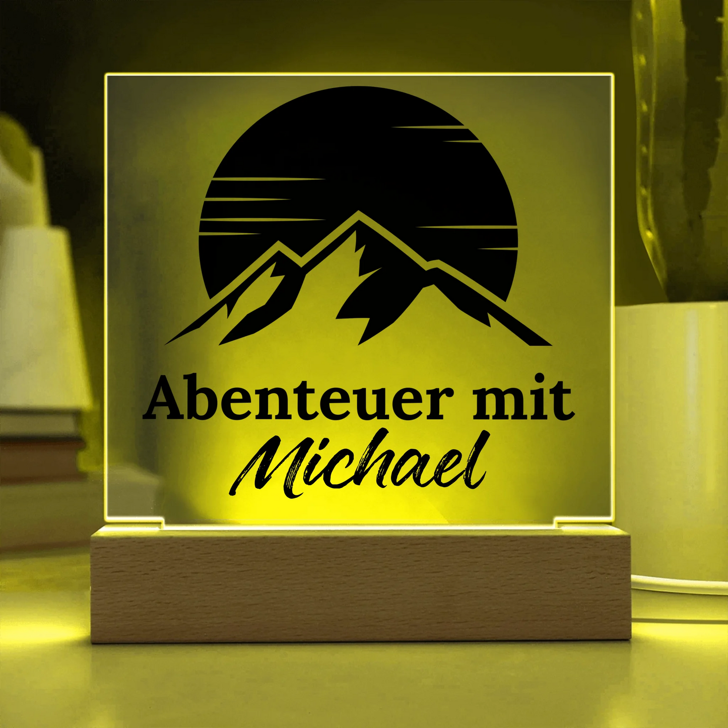 Acrylic Square with LED Base 13