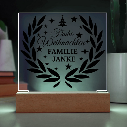 Acrylic Square with LED Base 9