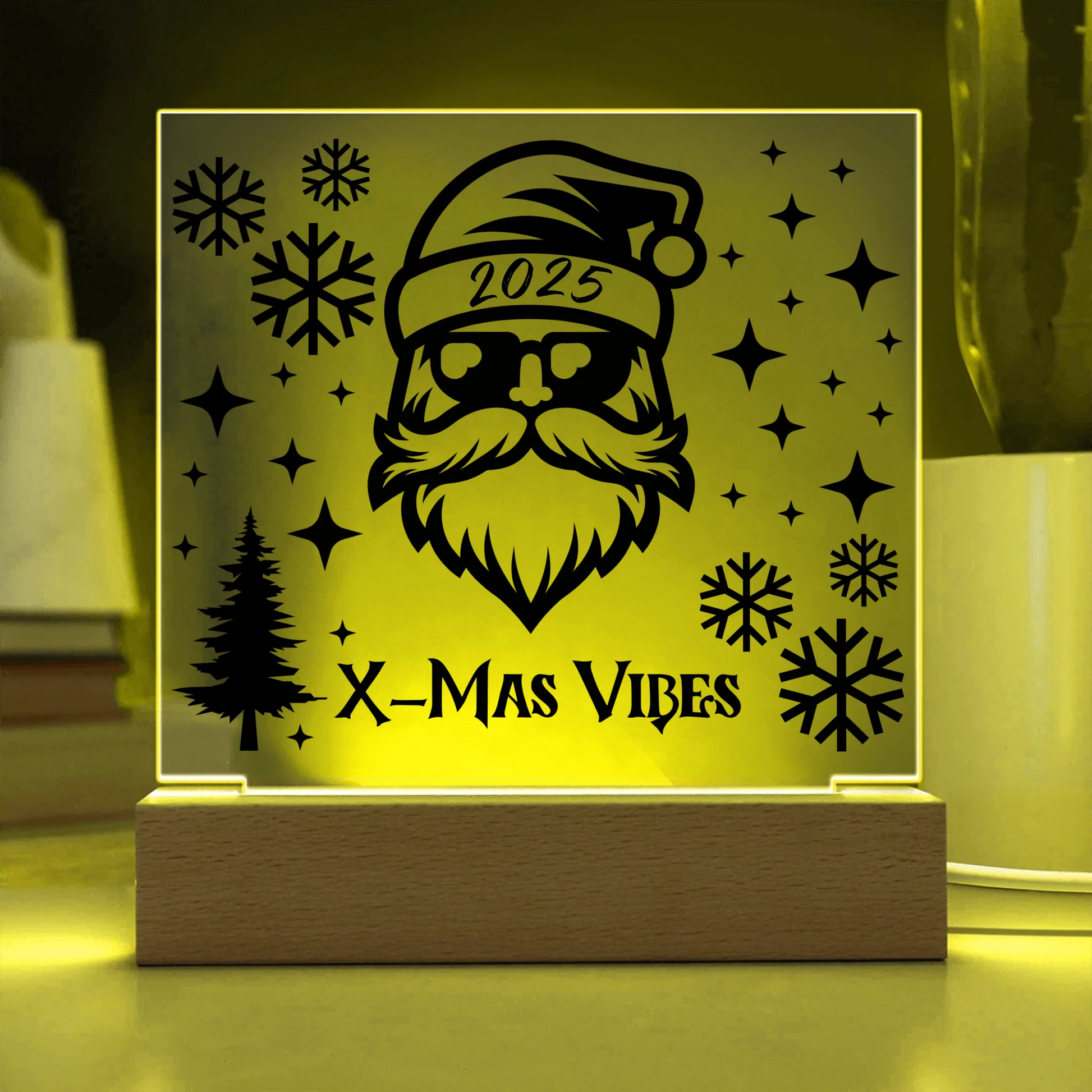 Acrylic Square with LED Base 13