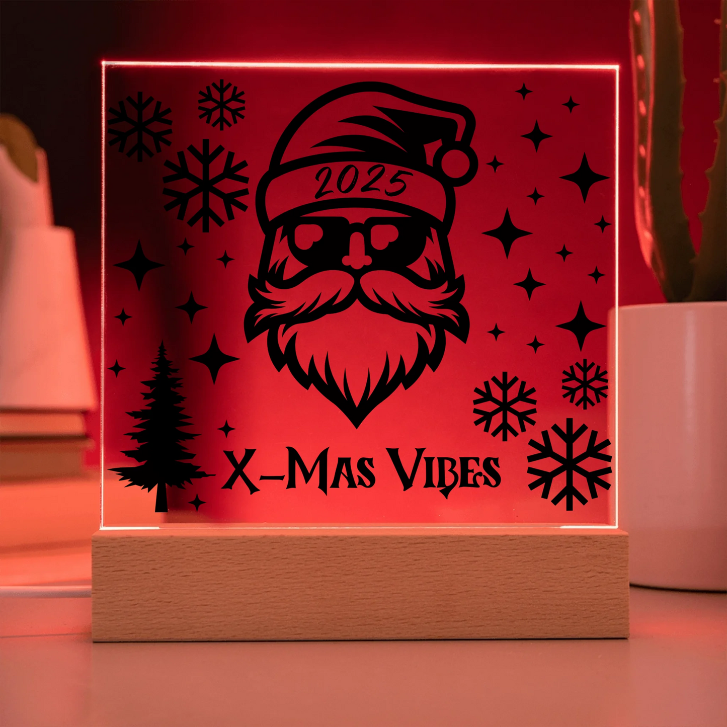 Acrylic Square with LED Base 9