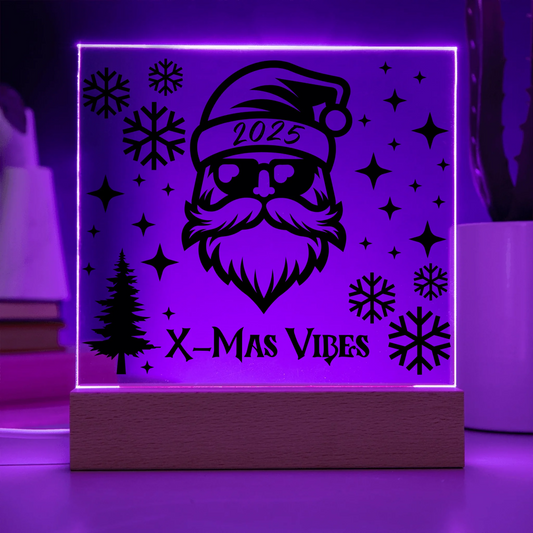 Acrylic Square with LED Base 8