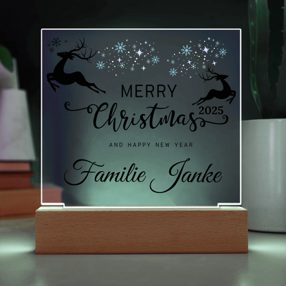 Acrylic Square with LED Base 9