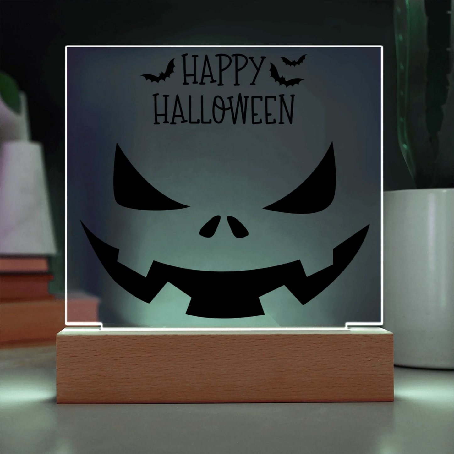 Acrylic Square with LED Base 9