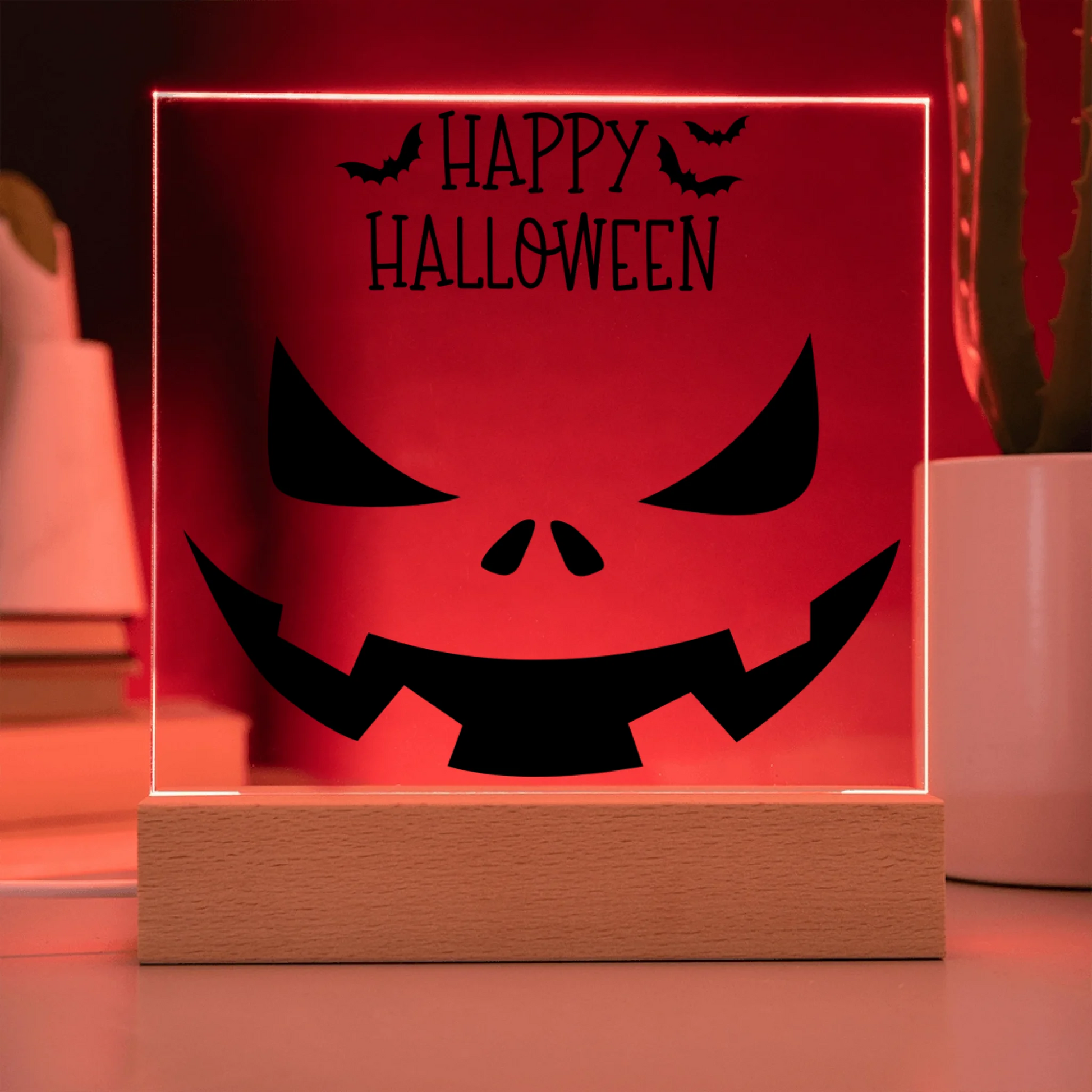 Acrylic Square with LED Base 9