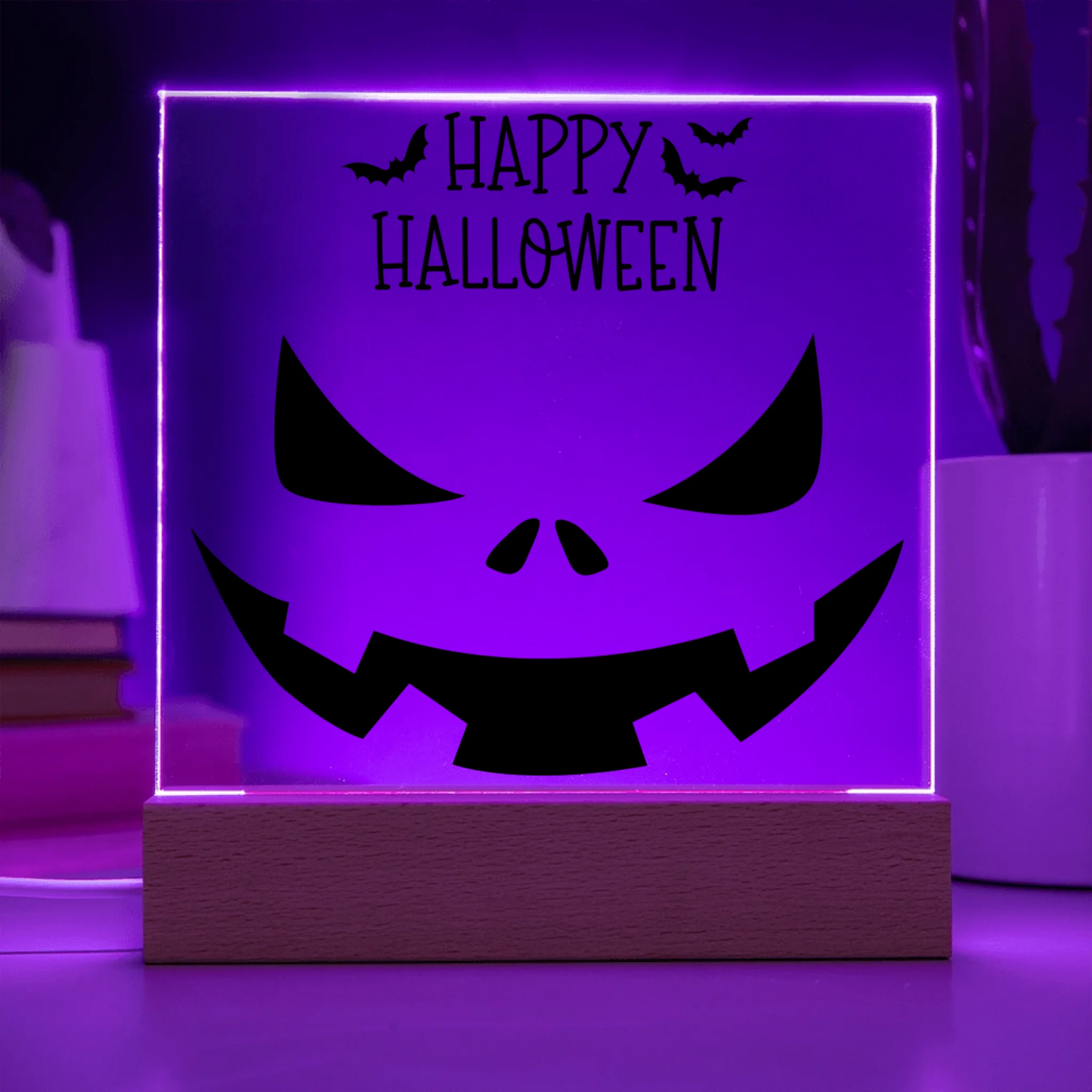 Acrylic Square with LED Base 8