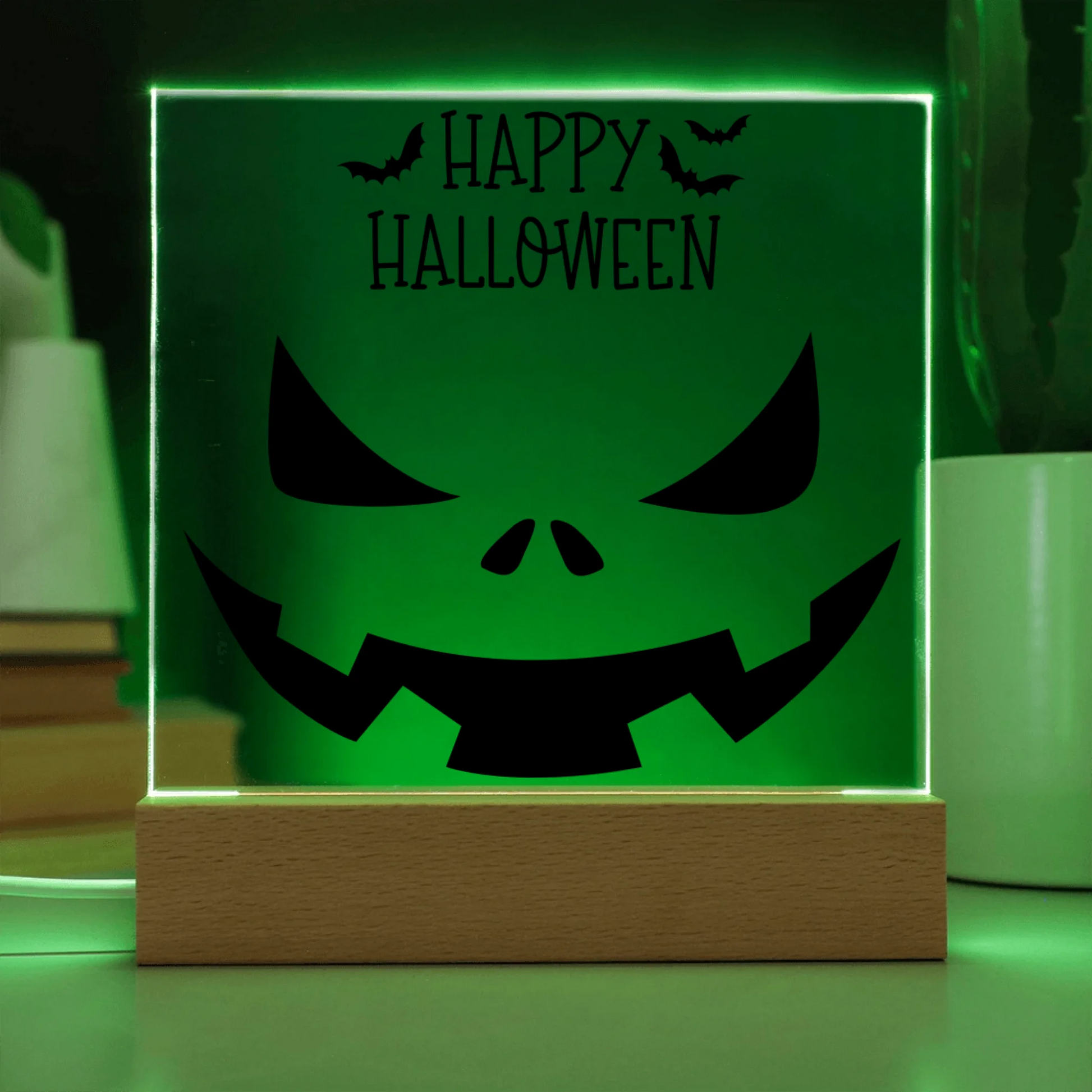 Acrylic Square with LED Base 7