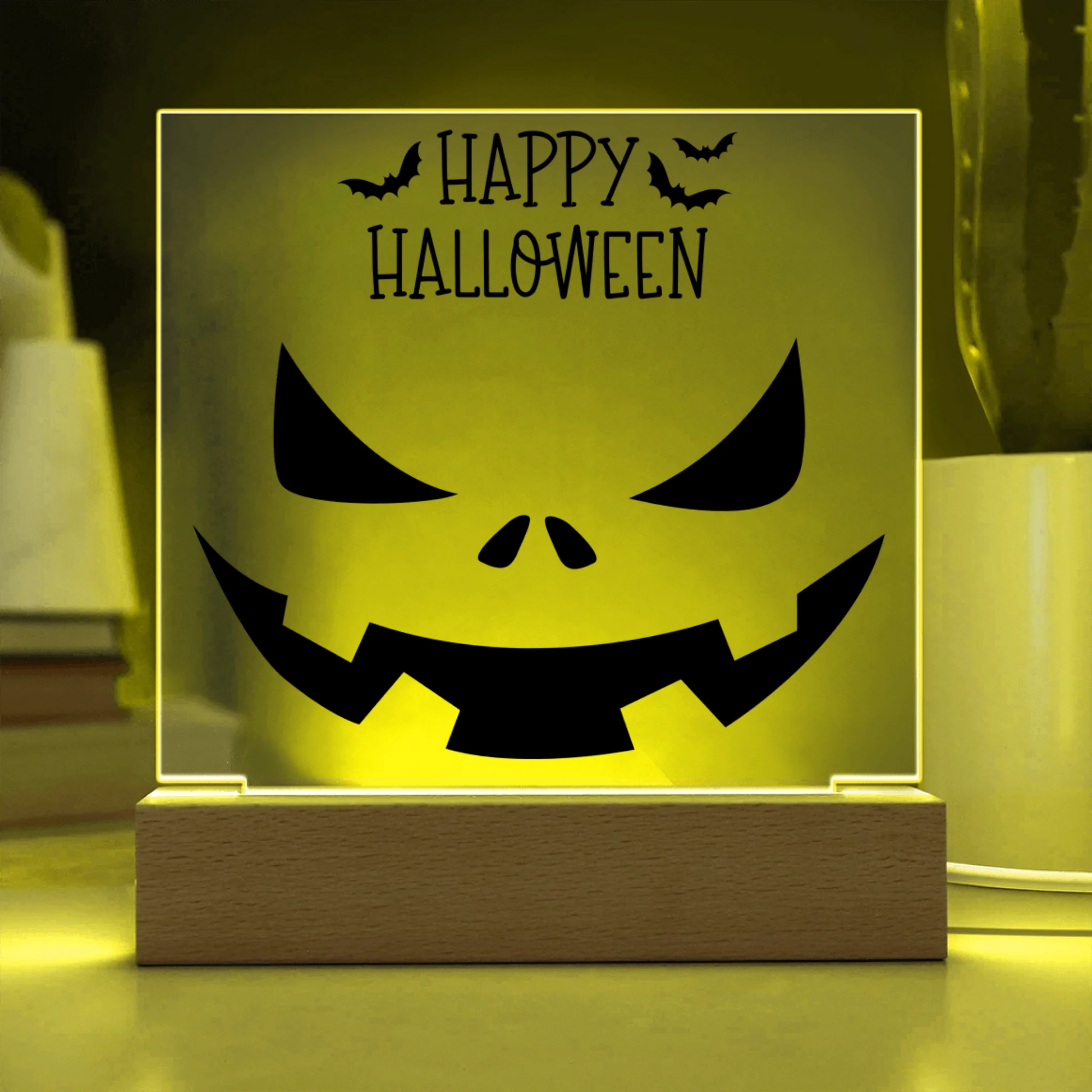 Acrylic Square with LED Base 13