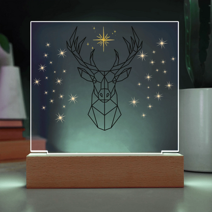 Acrylic Square with LED Base 9