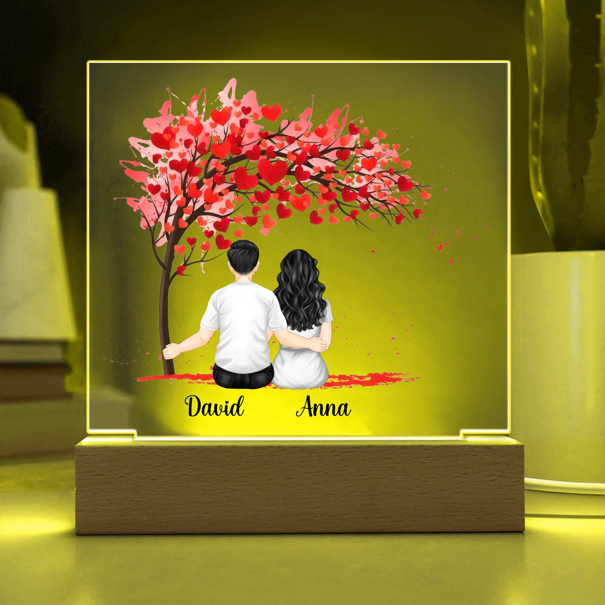 Acrylic Square with LED Base 13