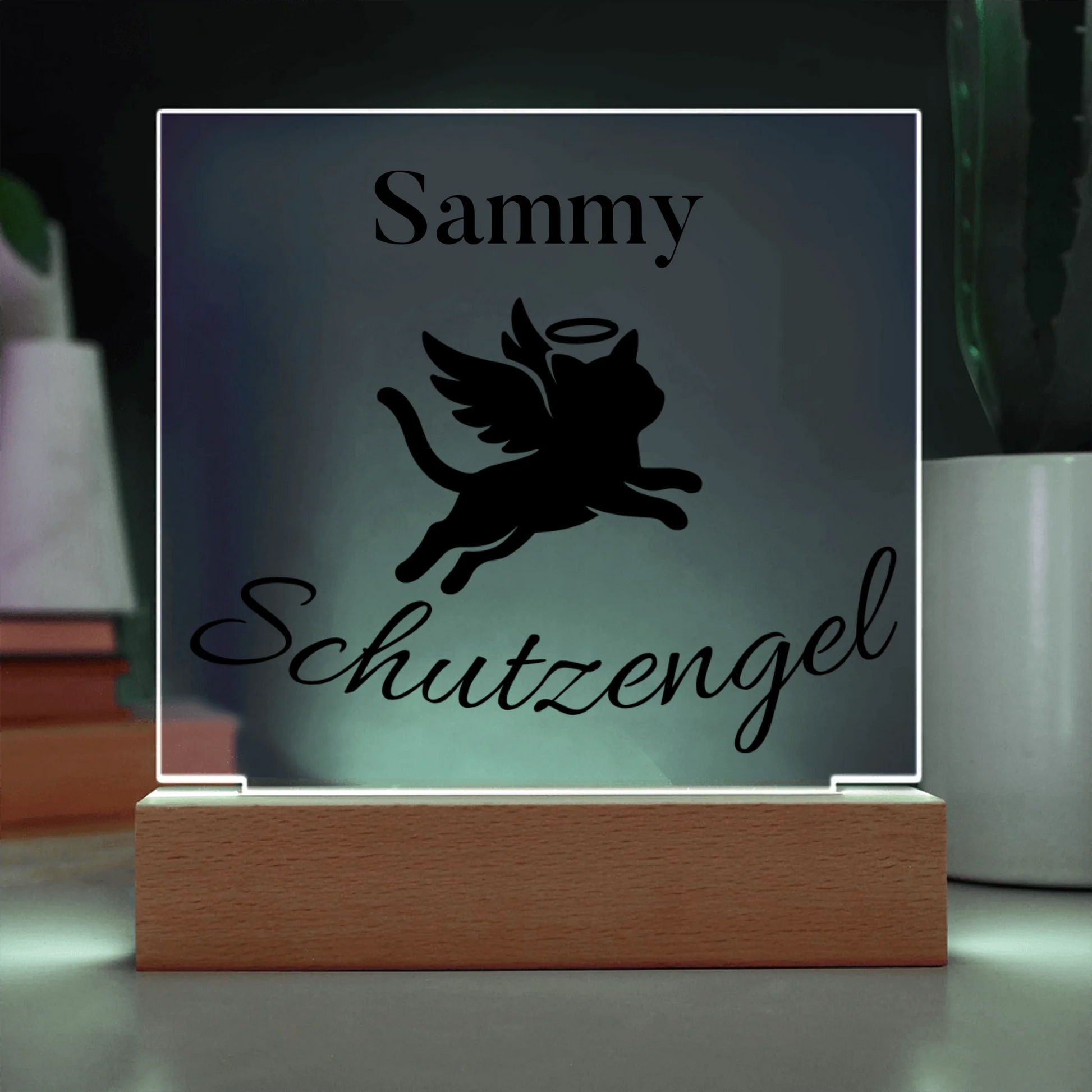 Acrylic Square with LED Base 9