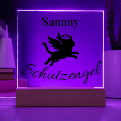 Acrylic Square with LED Base 8