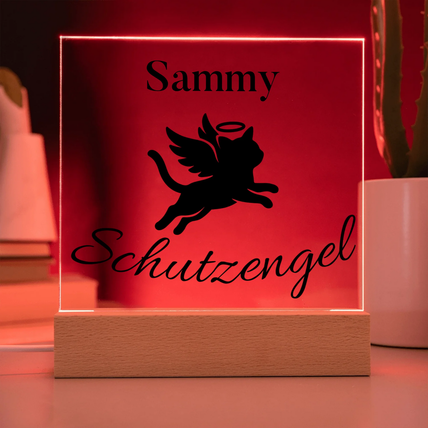 Acrylic Square with LED Base 9