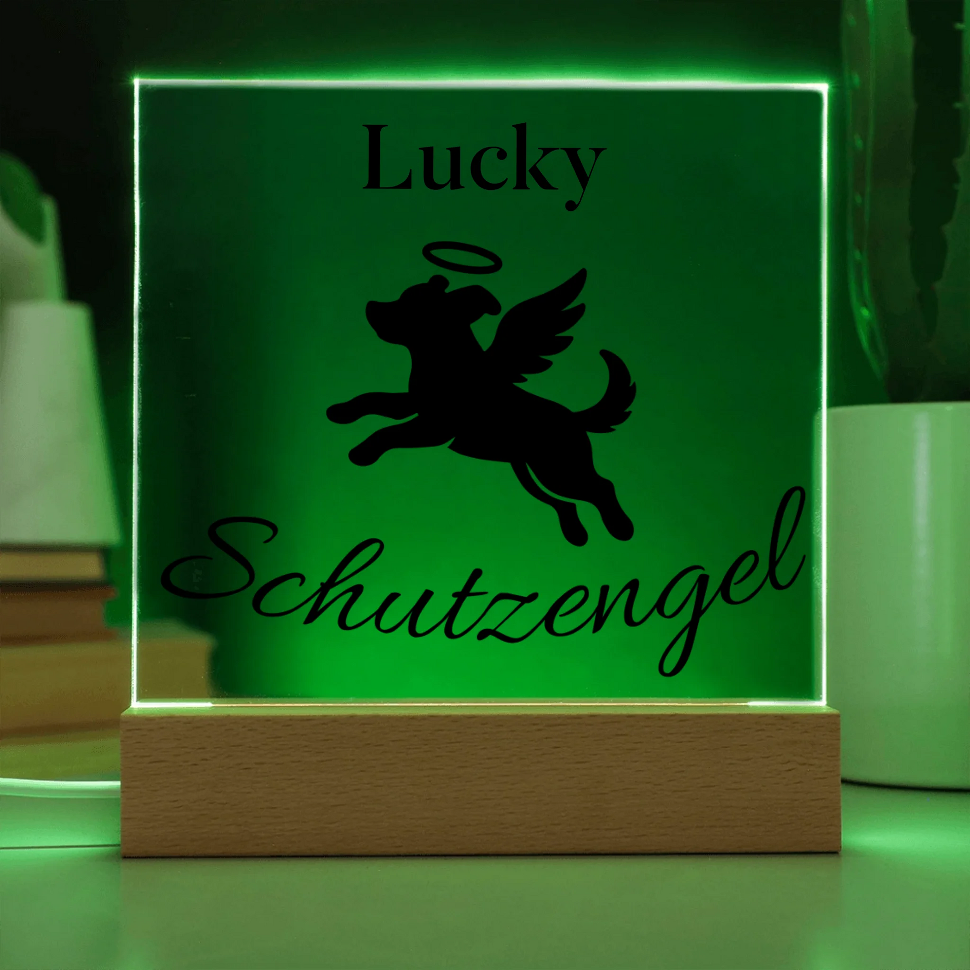 Acrylic Square with LED Base 7