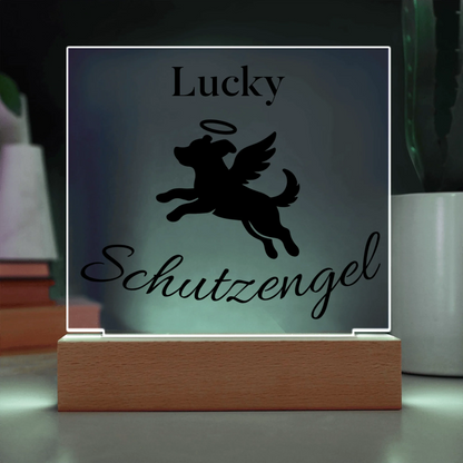 Acrylic Square with LED Base 9