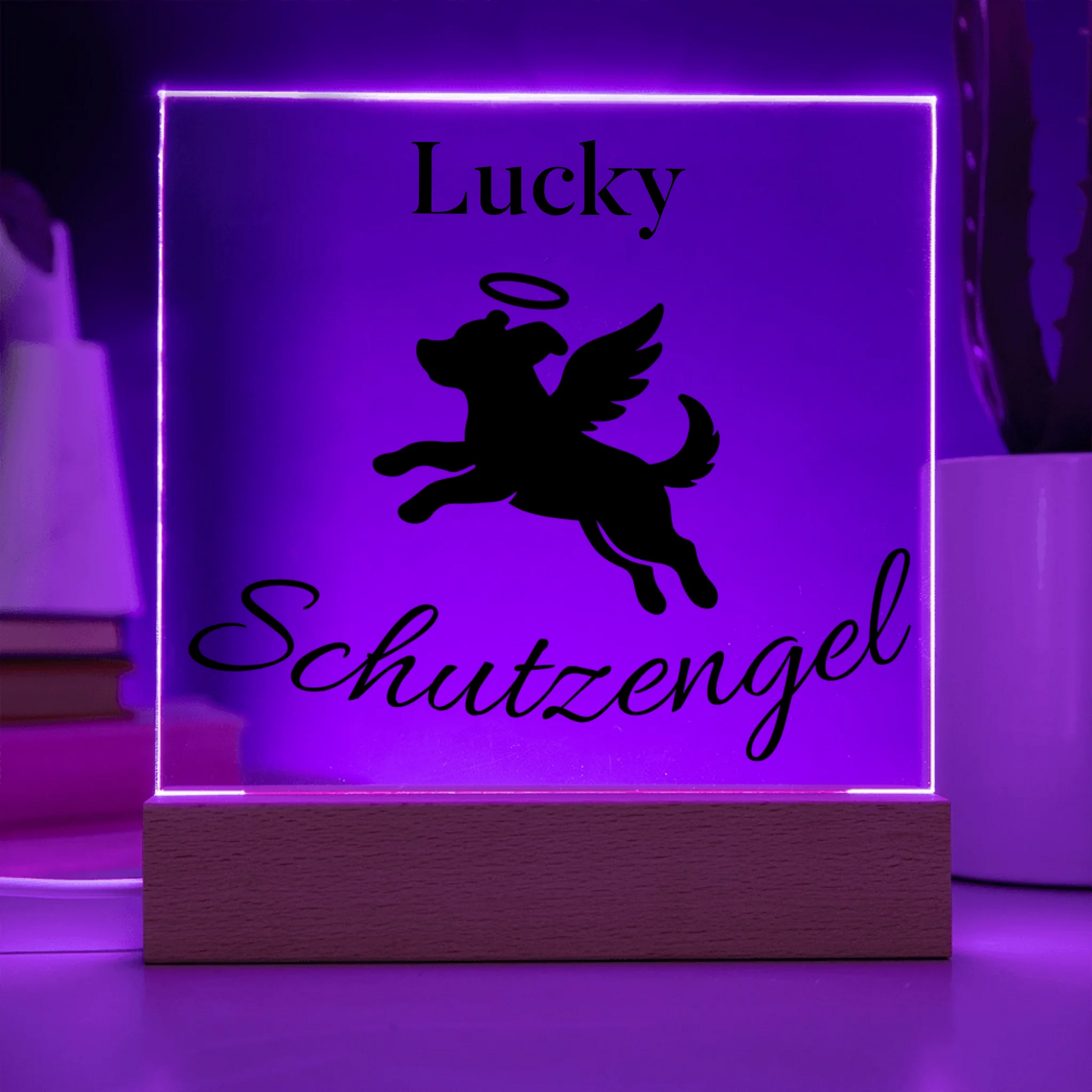 Acrylic Square with LED Base 8