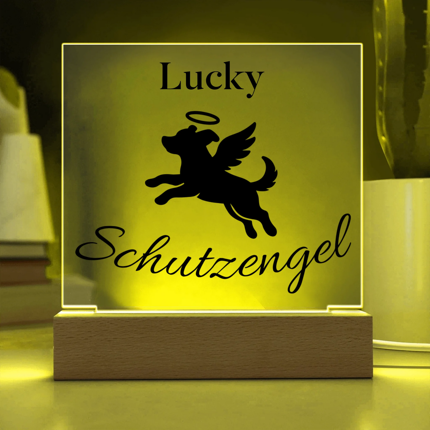 Acrylic Square with LED Base 13