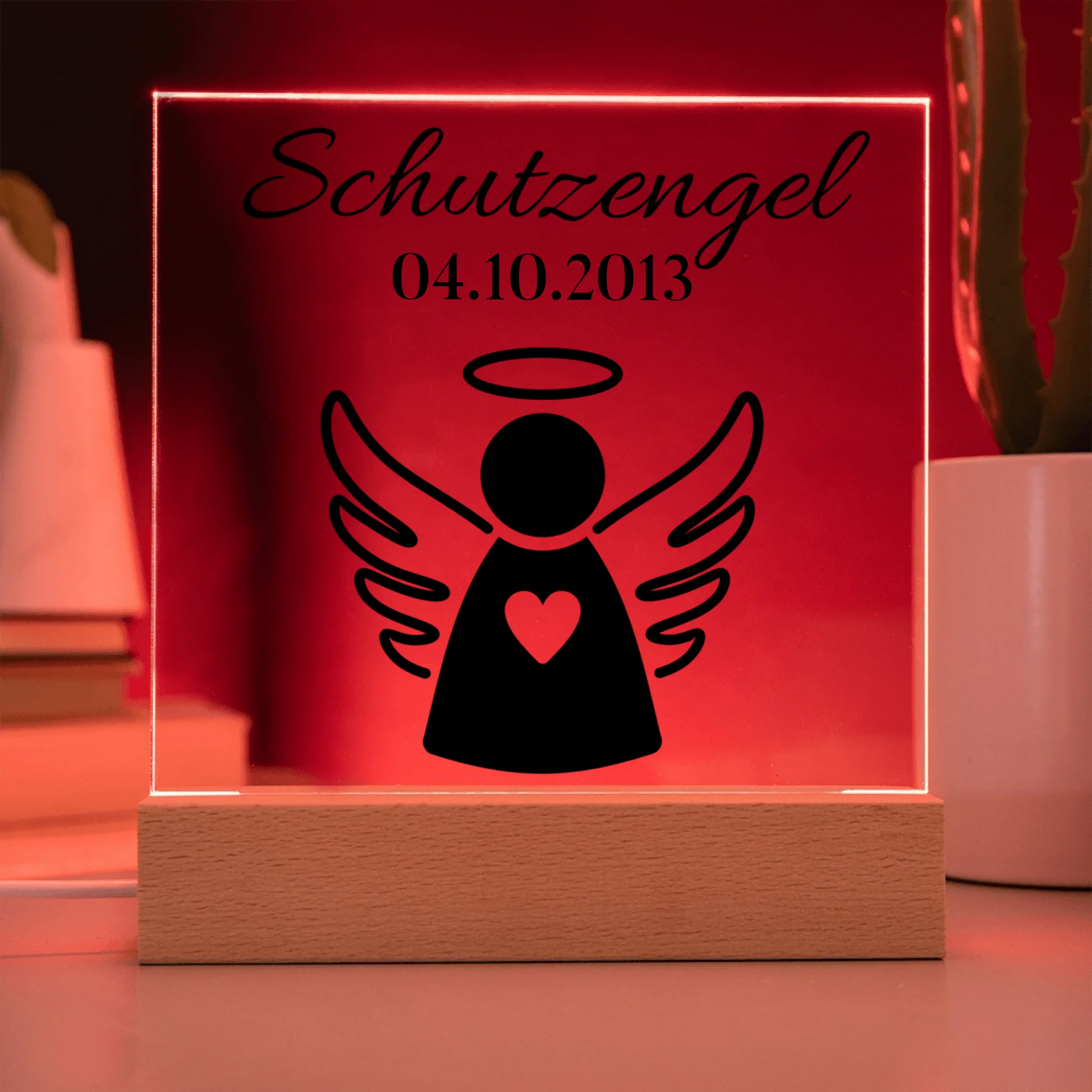 Acrylic Square with LED Base 9