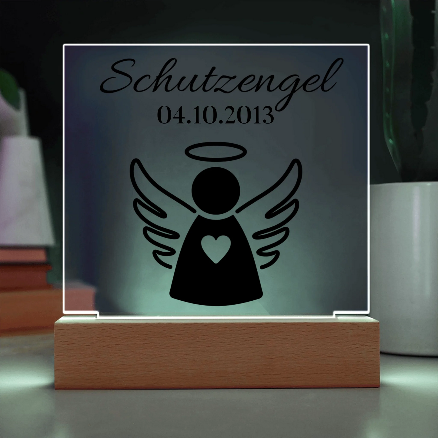 Acrylic Square with LED Base 9