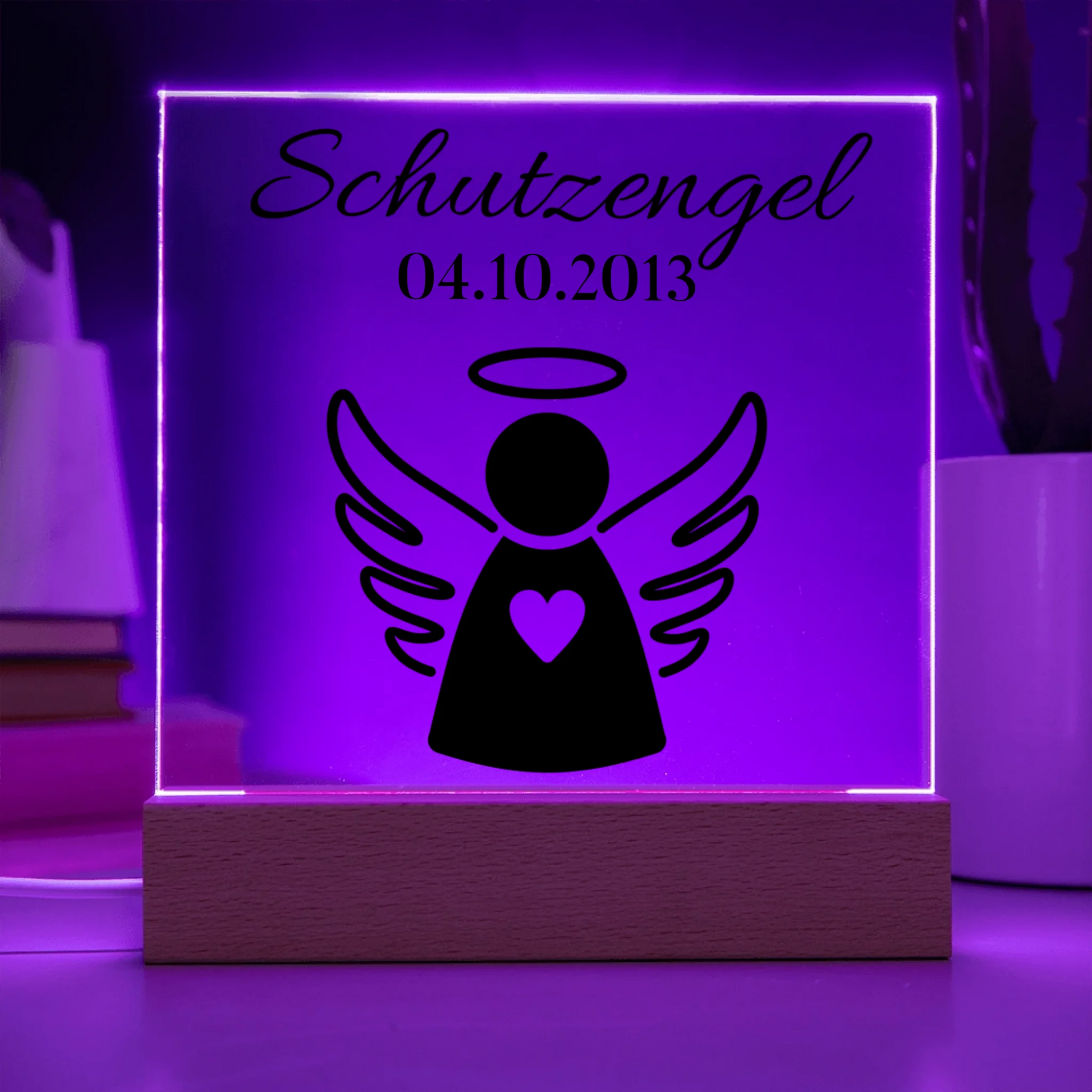 Acrylic Square with LED Base 8