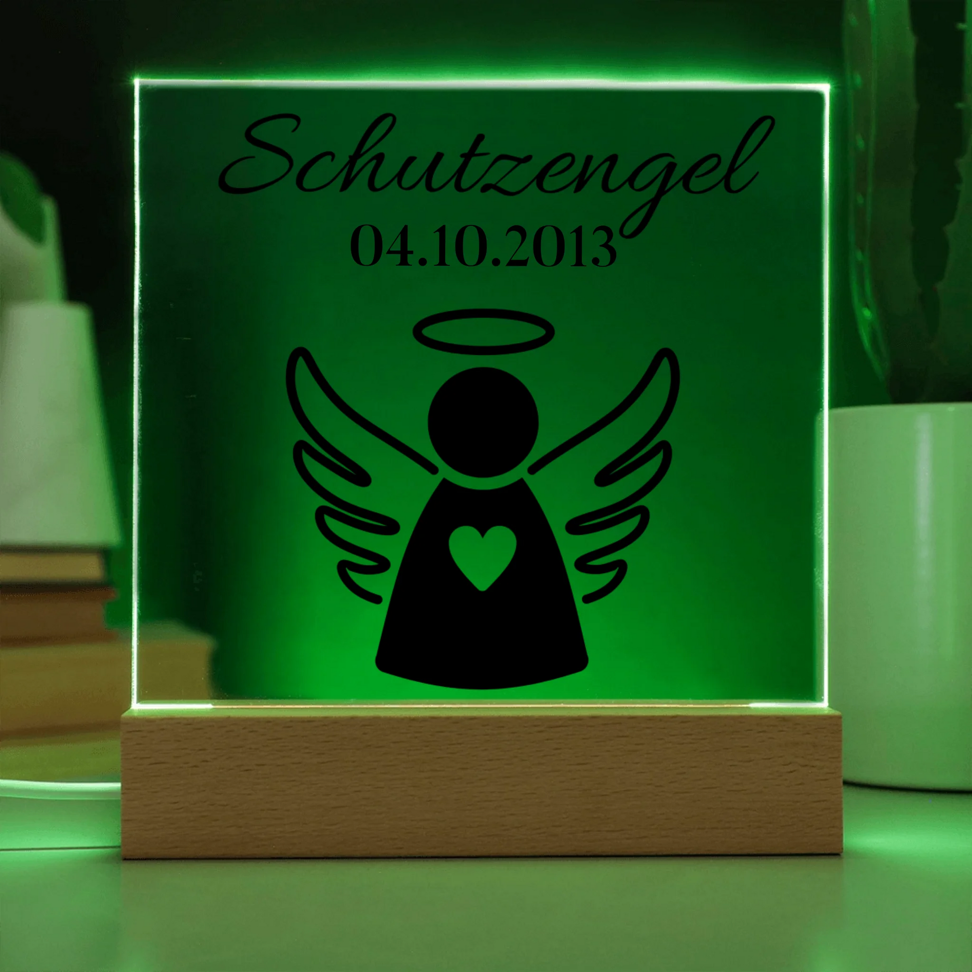 Acrylic Square with LED Base 7