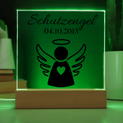 Acrylic Square with LED Base 7