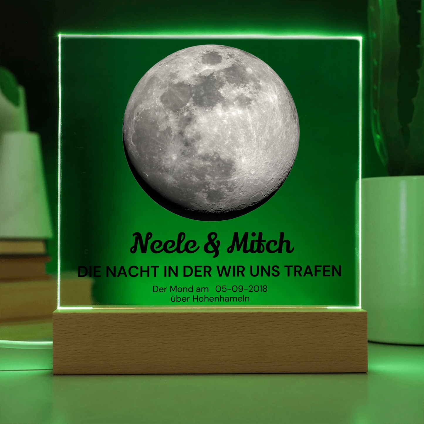 Acrylic Square with LED Base 7