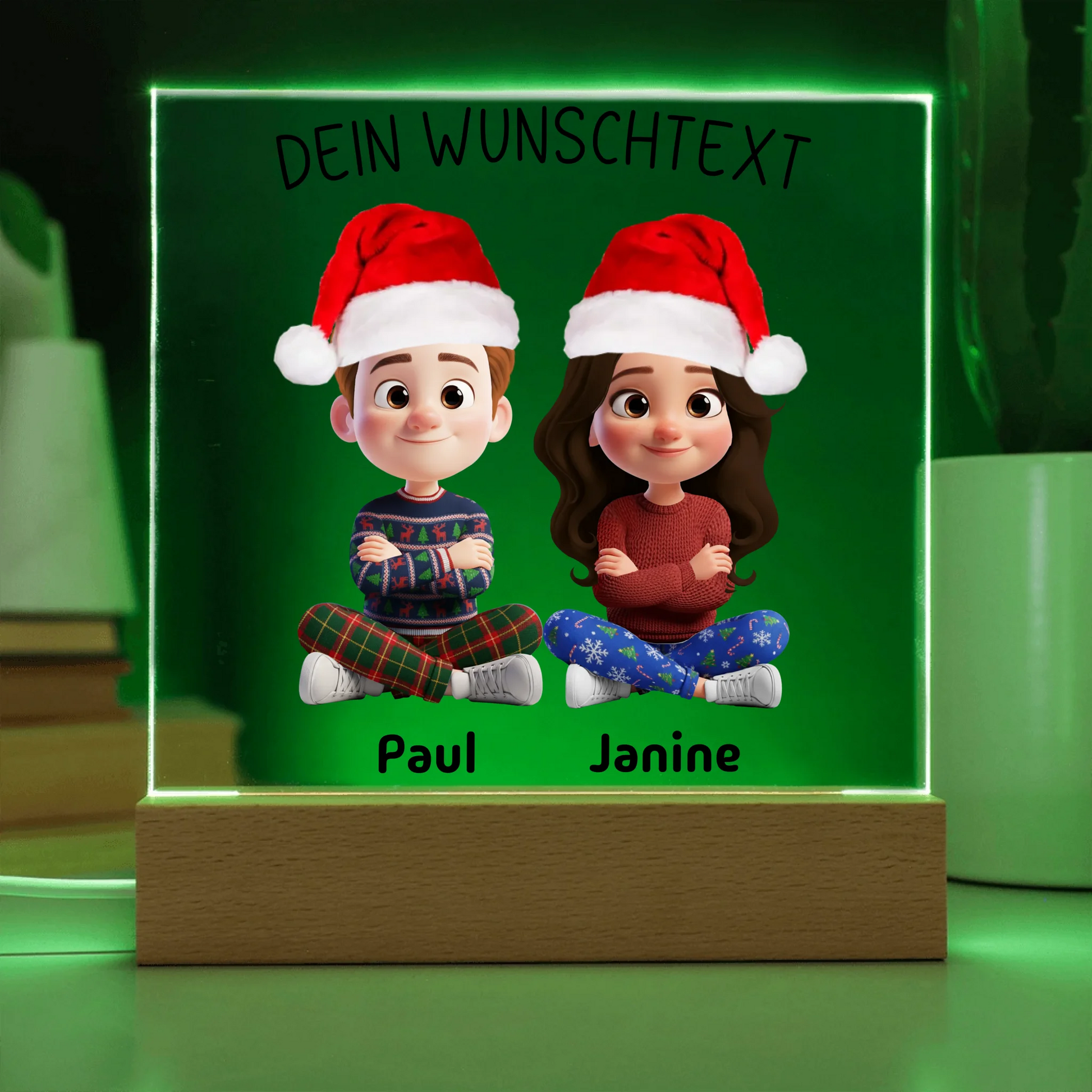 Acrylic Square with LED Base 7