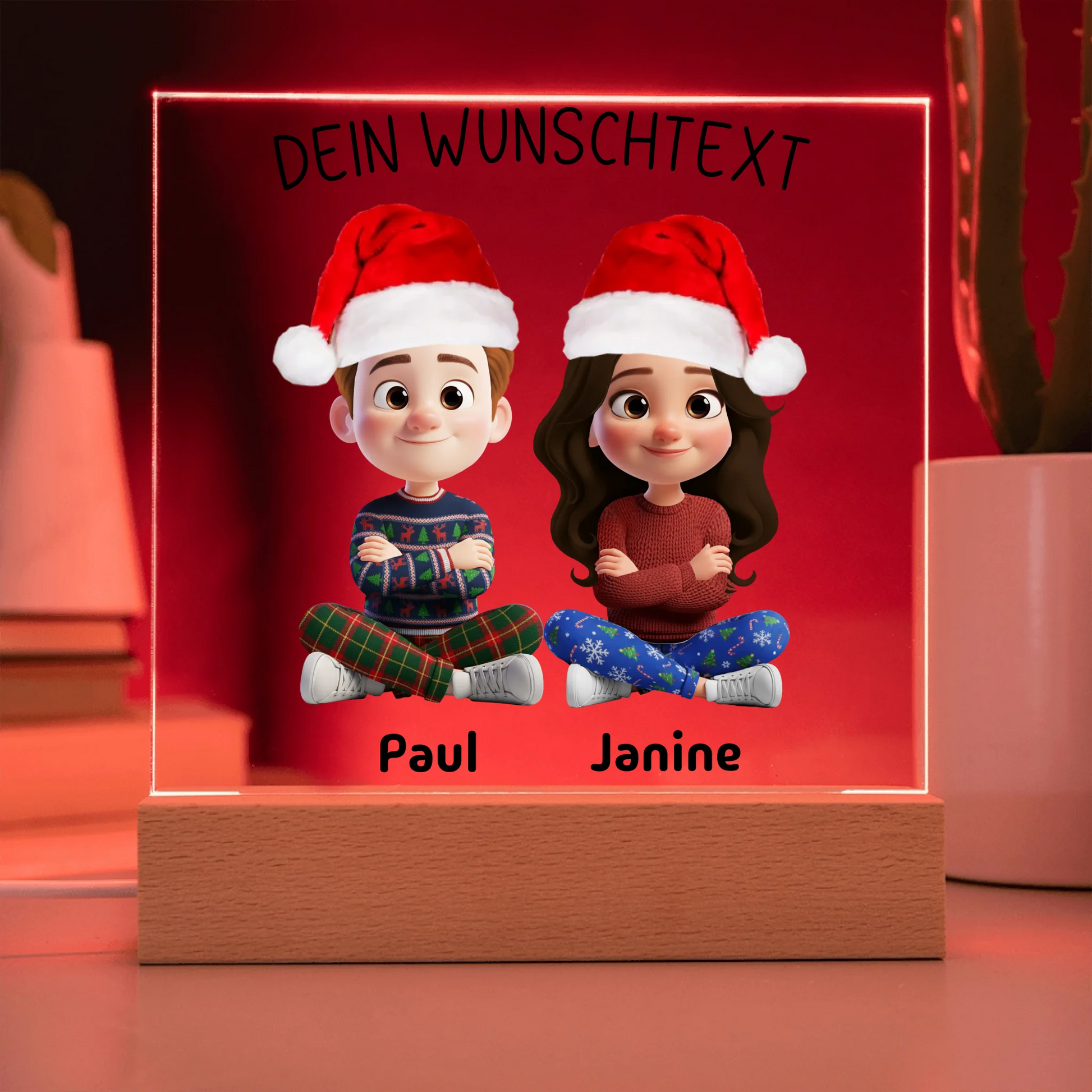 Acrylic Square with LED Base 9