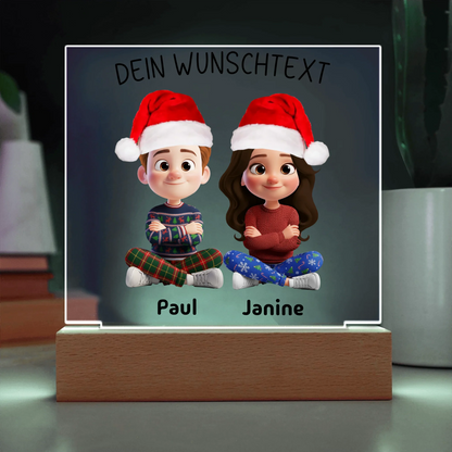 Acrylic Square with LED Base 9